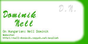 dominik nell business card